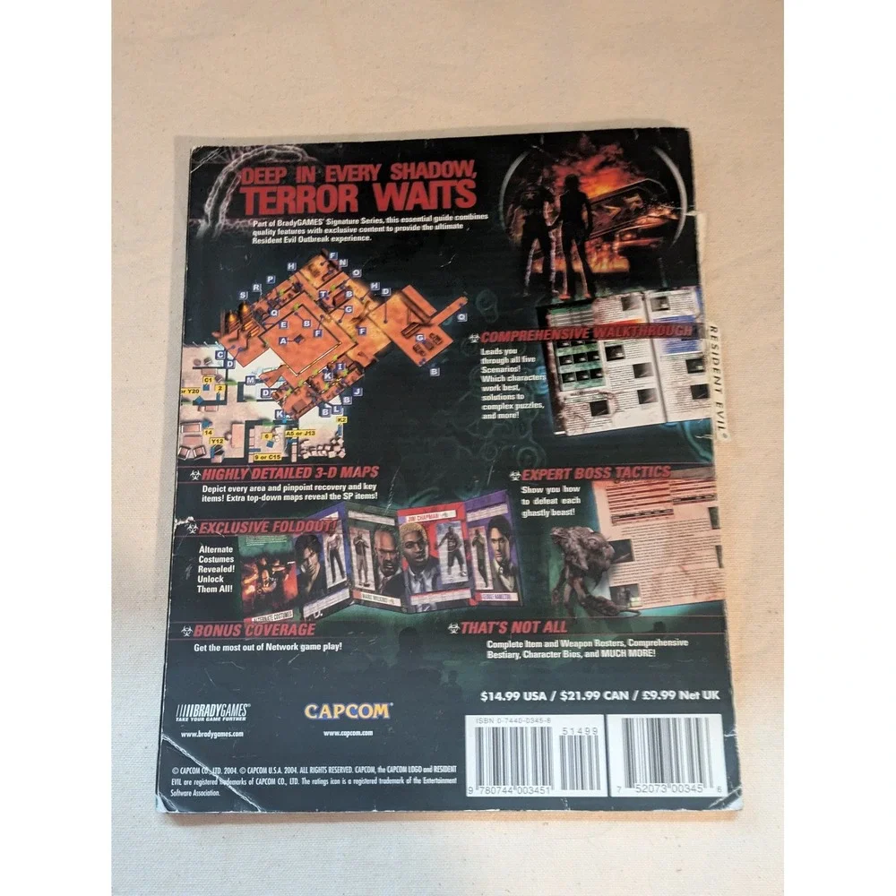 Resident Evil Outbreak PS2 Strategy Guide BradyGames Signature Series Dan Birlew
